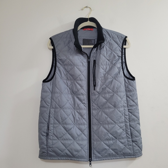 Paul Betenly Vance grey quilted puffer vest S - Picture 1 of 5